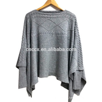 15PKCSP20 fall winter thick women sweater mink poncho